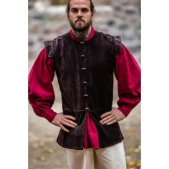 Leonardo Carbone Doublet Du 16ème Siècle Gueux De Mer, Marron