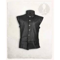 Mytholon Doublet En Cuir Tilly, Noir -Vetements Halloween Boutique doublet en cuir tilly noir 2