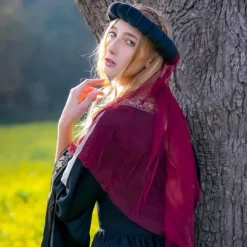 Leonardo Carbone Garland Pour Les Dames, Noir-rouge -Vetements Halloween Boutique garland pour les dames noir rouge 2