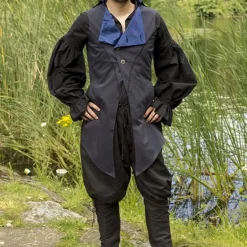 Epic Armoury Gilet Dorian, Bleu -Vetements Halloween Boutique gilet dorian bleu 2