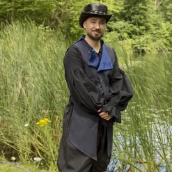 Epic Armoury Gilet Dorian, Bleu -Vetements Halloween Boutique gilet dorian bleu 3