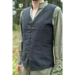 Burgschneider Gilet Femme Marian, Noir 6 Burgschneider Gilet Femme Marian, Noir -Vetements Halloween Boutique gilet femme marian noir 2