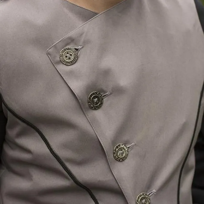 Epic Armoury Gilet Victorien Dorian, Gris 5 Epic Armoury Gilet Victorien Dorian, Gris – Image 5