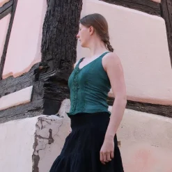 Leonardo Carbone Haut Meryam Vert -Vetements Halloween Boutique haut meryam vert 3