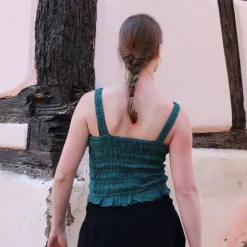 Leonardo Carbone Haut Meryam Vert -Vetements Halloween Boutique haut meryam vert 5