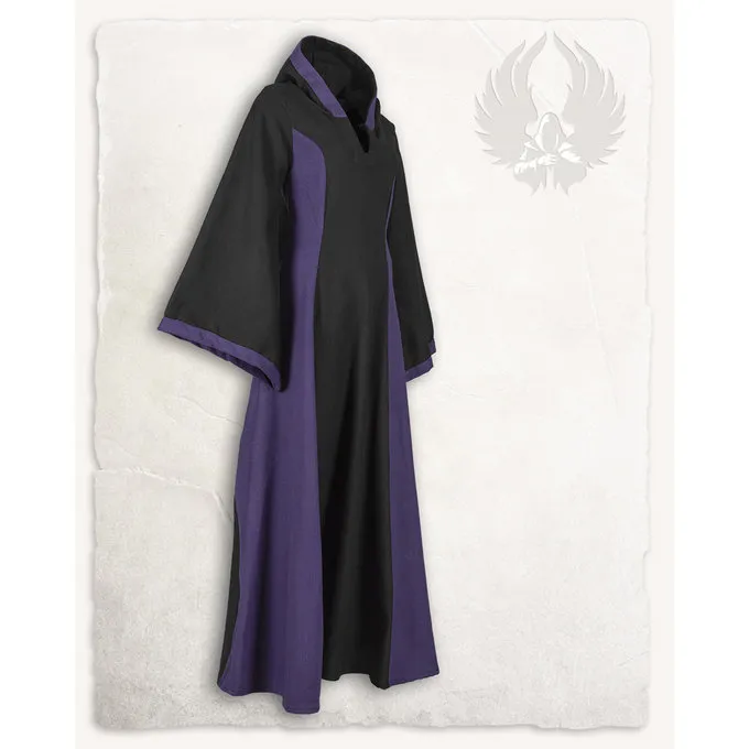 Mytholon Iris Robe Médiévale, Noir / Violet 1 Mytholon Iris Robe Médiévale, Noir / Violet