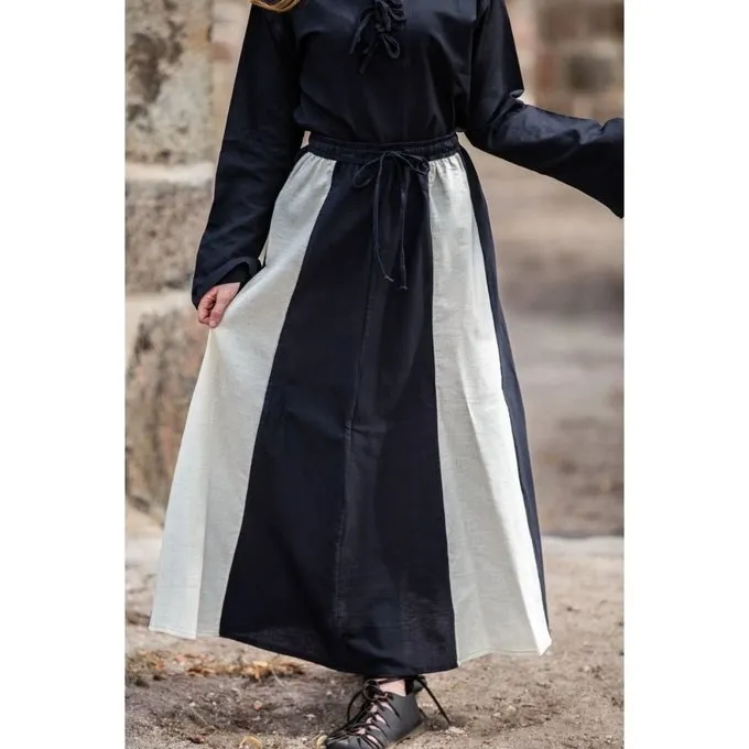 Leonardo Carbone Jupe Inge, Crème-noir 3 Leonardo Carbone Jupe Inge, Crème-noir – Image 3