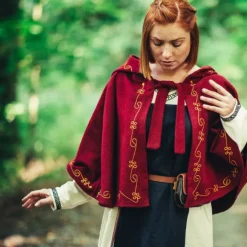 Leonardo Carbone Laine Chaperon Runa, Rouge -Vetements Halloween Boutique laine chaperon runa rouge 4