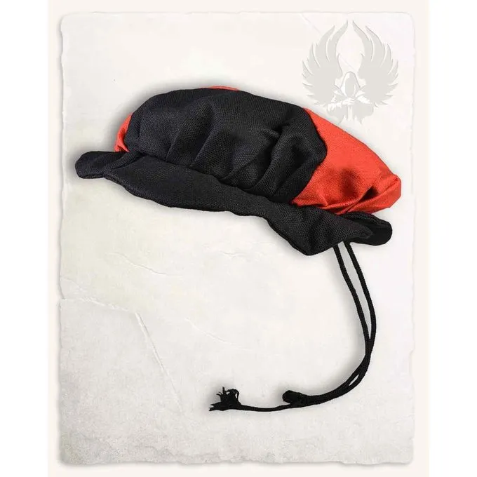 Mytholon Landsknecht Beret Rupert, Noir-rouge 1 Mytholon Landsknecht Beret Rupert, Noir-rouge