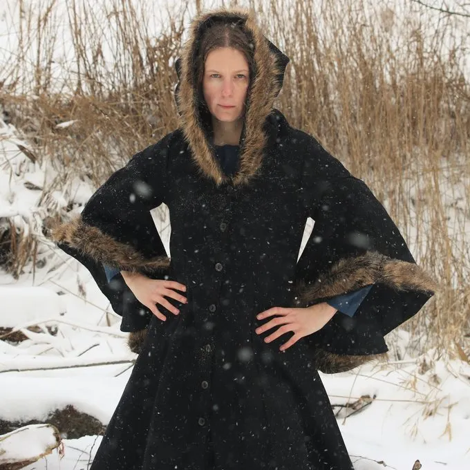 Mytholon Manteau Lilian Avec Fourrure 3 Mytholon Manteau Lilian Avec Fourrure – Image 3