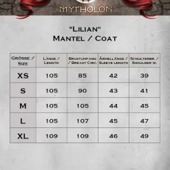 Mytholon Manteau Lilian Noir 5 Mytholon Manteau Lilian Noir -Vetements Halloween Boutique manteau lilian noir 2