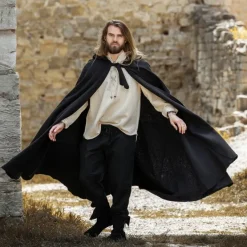 Leonardo Carbone Manteau Médiéval Karen Noir
