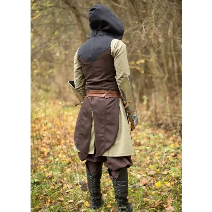 Epic Armoury Manteau Sans Manches Assassins Creed, Marron-noir 2 Epic Armoury Manteau Sans Manches Assassins Creed, Marron-noir – Image 2