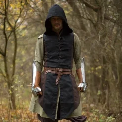 Epic Armoury Manteau Sans Manches Assassins Creed, Marron-noir 6 Epic Armoury Manteau Sans Manches Assassins Creed, Marron-noir -Vetements Halloween Boutique manteau sans manches assassins creed marron noir 2