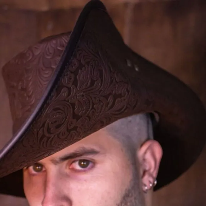 Rawblade Musketeer Hat Toledo, Deluxe, Brown 3 Rawblade Musketeer Hat Toledo, Deluxe, Brown – Image 3