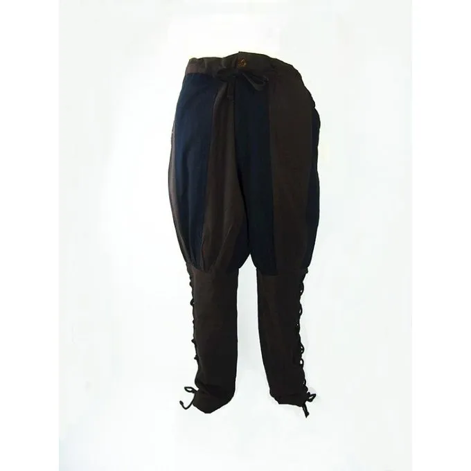 Leonardo Carbone Pantalon Landsknecht Gustav, Brun-noir 1 Leonardo Carbone Pantalon Landsknecht Gustav, Brun-noir