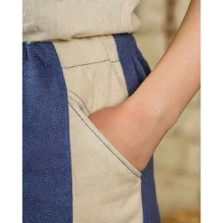 Mytholon Pantalon Pirate Jack, Bleu / Crème -Vetements Halloween Boutique pantalon pirate jack bleu creme 2