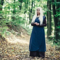 Leonardo Carbone Robe Cache-cœur Thyra, Bleu -Vetements Halloween Boutique robe cache coeur thyra bleu 3