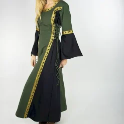Leonardo Carbone Robe Cleena Vert Et Noir