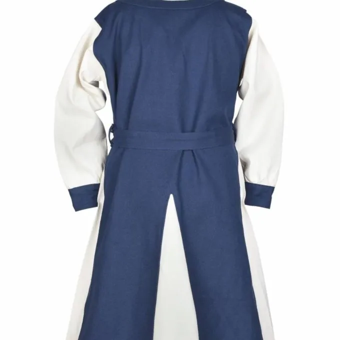 Robe De Fille Birka, Bleu Naturel 3 Robe De Fille Birka, Bleu Naturel – Image 3