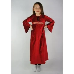 Leonardo Carbone Robe De Fille De Velours Ariane Rouge