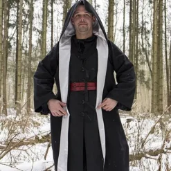 Epic Armoury Robe De Magicien, Noir-argent -Vetements Halloween Boutique robe de magicien noir argent 2