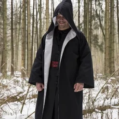 Epic Armoury Robe De Magicien, Noir-argent -Vetements Halloween Boutique robe de magicien noir argent 5