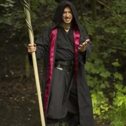 Epic Armoury Robe De Sorcier, Rouge Noir