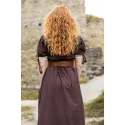 Leonardo Carbone Robe D'été Médiéval Denise, Marron 6 Leonardo Carbone Robe D'été Médiéval Denise, Marron -Vetements Halloween Boutique robe dete medieval denise marron 2