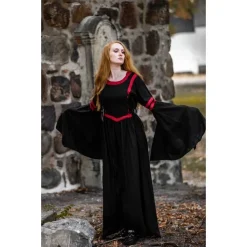 Leonardo Carbone Robe Douze Noir-rouge -Vetements Halloween Boutique robe douze noir rouge 2