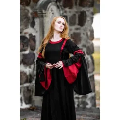 Leonardo Carbone Robe Douze Noir-rouge -Vetements Halloween Boutique robe douze noir rouge 3