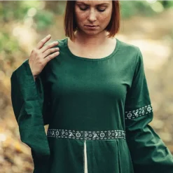 Leonardo Carbone Robe Ivy Vert-blanc -Vetements Halloween Boutique robe ivy vert blanc 2