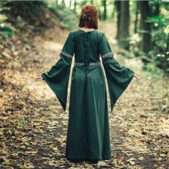 Leonardo Carbone Robe Ivy Vert-blanc -Vetements Halloween Boutique robe ivy vert blanc 5