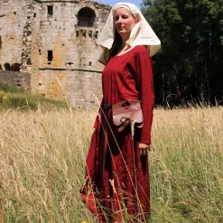 Leonardo Carbone Robe Marie, Rouge -Vetements Halloween Boutique robe marie rouge 2