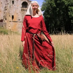 Leonardo Carbone Robe Marie, Rouge -Vetements Halloween Boutique robe marie rouge 5