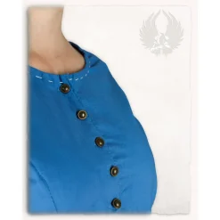 Mytholon Robe Médiévale Elodie, Bleu / Crème Légère -Vetements Halloween Boutique robe medievale elodie bleu creme legere 5