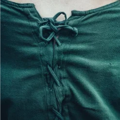 Leonardo Carbone Robe Médiévale Emma Vert Olive 6 Leonardo Carbone Robe Médiévale Emma Vert Olive -Vetements Halloween Boutique robe medievale emma vert olive 2