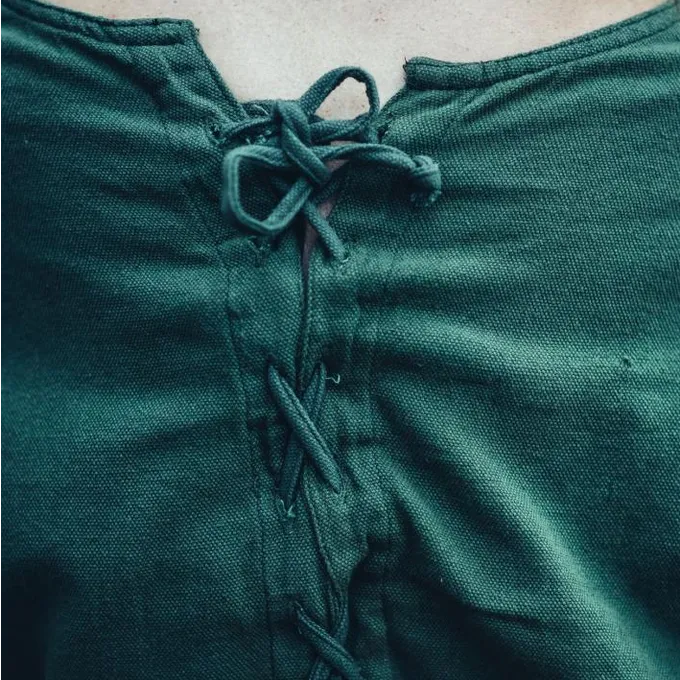 Leonardo Carbone Robe Médiévale Emma Vert Olive 3 Leonardo Carbone Robe Médiévale Emma Vert Olive – Image 3