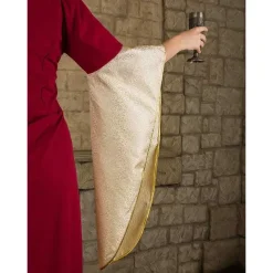 Mytholon Robe Médiévale Fiona, Bordeaux / Naturels -Vetements Halloween Boutique robe medievale fiona bordeaux naturels 3