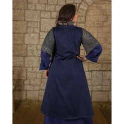 Mytholon Robe Médiévale Leandra, Bleu Foncé 11 Mytholon Robe Médiévale Leandra, Bleu Foncé -Vetements Halloween Boutique robe medievale leandra bleu fonce 5