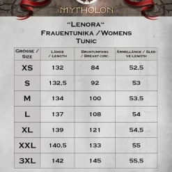 Mytholon Robe Médiévale Lenora, Bleue -Vetements Halloween Boutique robe medievale lenora bleue 2