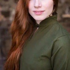 Burgschneider Robe Ranwen, Vert Olive -Vetements Halloween Boutique robe ranwen vert olive 2