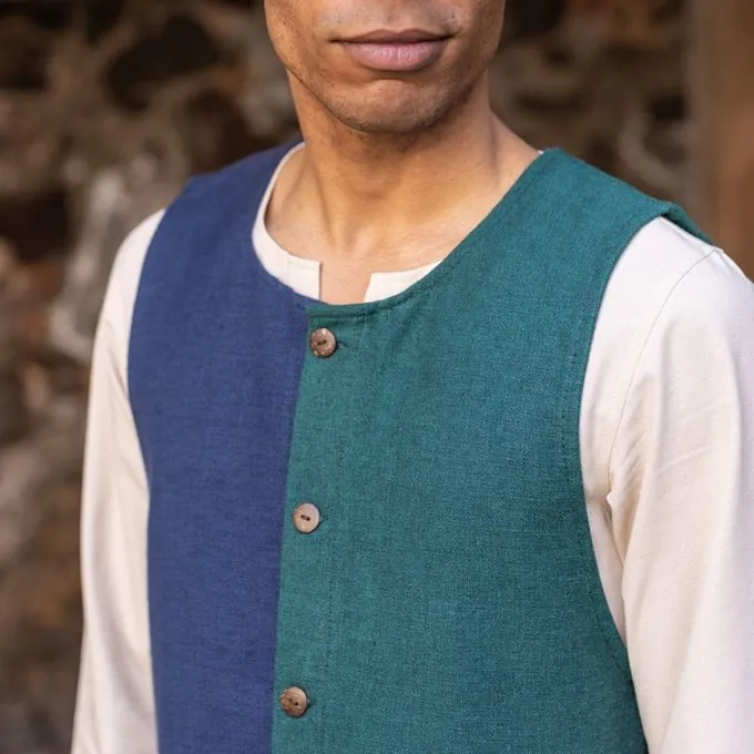 Burgschneider Tabard Auderic, Côté Droit, Bleu 4 Burgschneider Tabard Auderic, Côté Droit, Bleu – Image 4