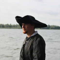 Leonardo Carbone Tricorn Charles, Noir 11 Leonardo Carbone Tricorn Charles, Noir -Vetements Halloween Boutique tricorn charles noir 5