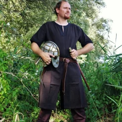 Leonardo Carbone Tunique Edgar, Marron / Noir -Vetements Halloween Boutique tunique edgar marron noir 2