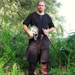 Leonardo Carbone Tunique Edgar, Marron / Noir -Vetements Halloween Boutique tunique edgar marron noir 5