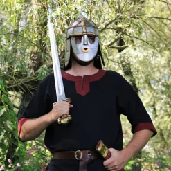 Leonardo Carbone Tunique Edgar, Noir / Rouge -Vetements Halloween Boutique tunique edgar noir rouge 4