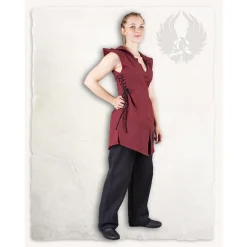 Mytholon Tunique Elyona, Rouge -Vetements Halloween Boutique tunique elyona rouge 2