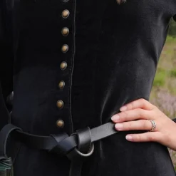 Velours Cotehardie Christina, Noir -Vetements Halloween Boutique velours cotehardie christina noir 2