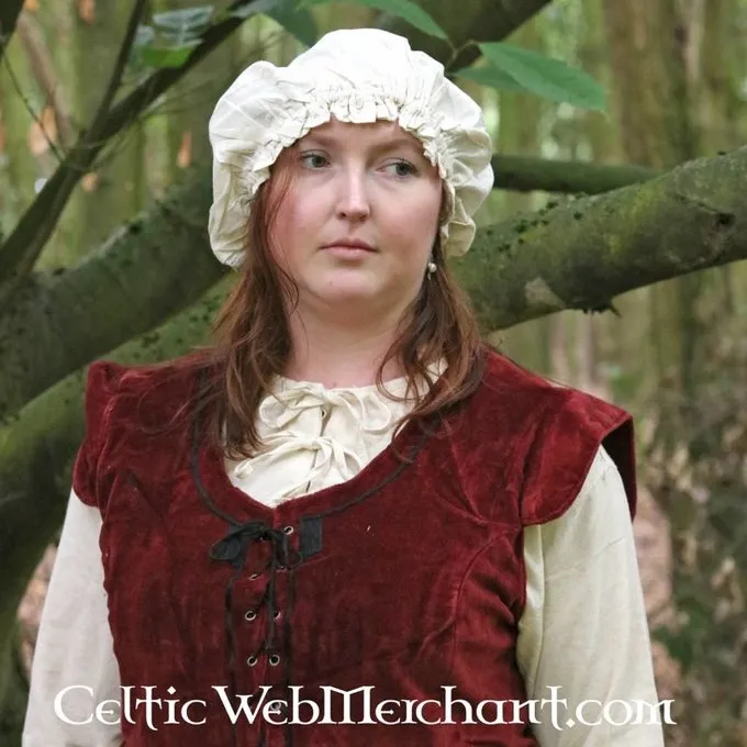 Leonardo Carbone Veste Médiévale Caelia Rouge 3 Leonardo Carbone Veste Médiévale Caelia Rouge – Image 3